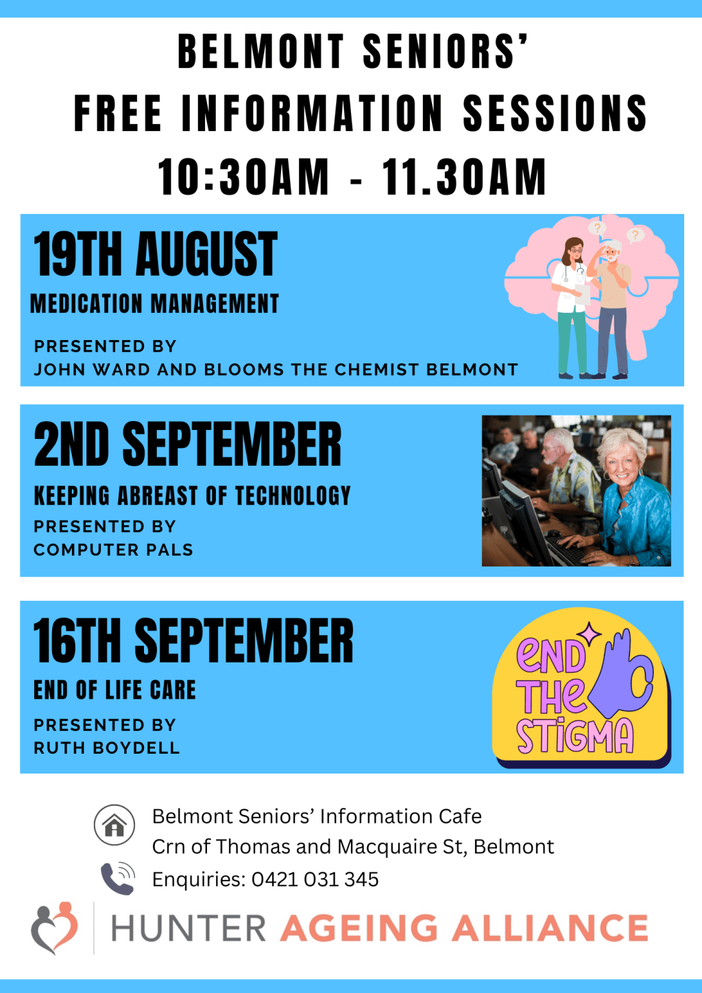 Upcoming Free Seniors’ Information&nbsp;Sessions